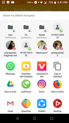 Sai Baba Status Lover android App screenshot 6